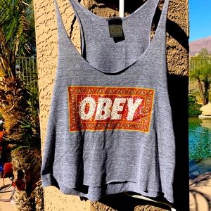 Obey Crop Tank Top